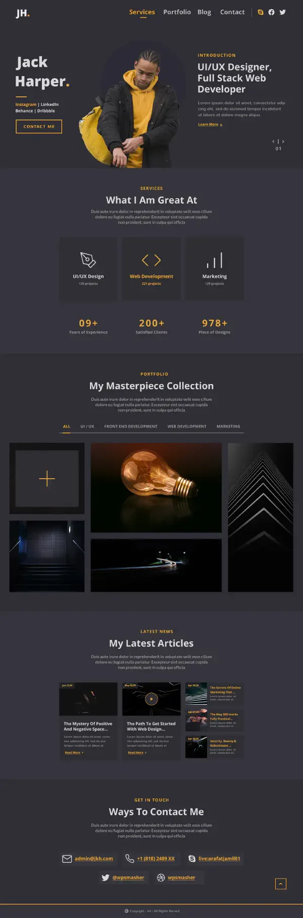 Palun ReactJs Template preview